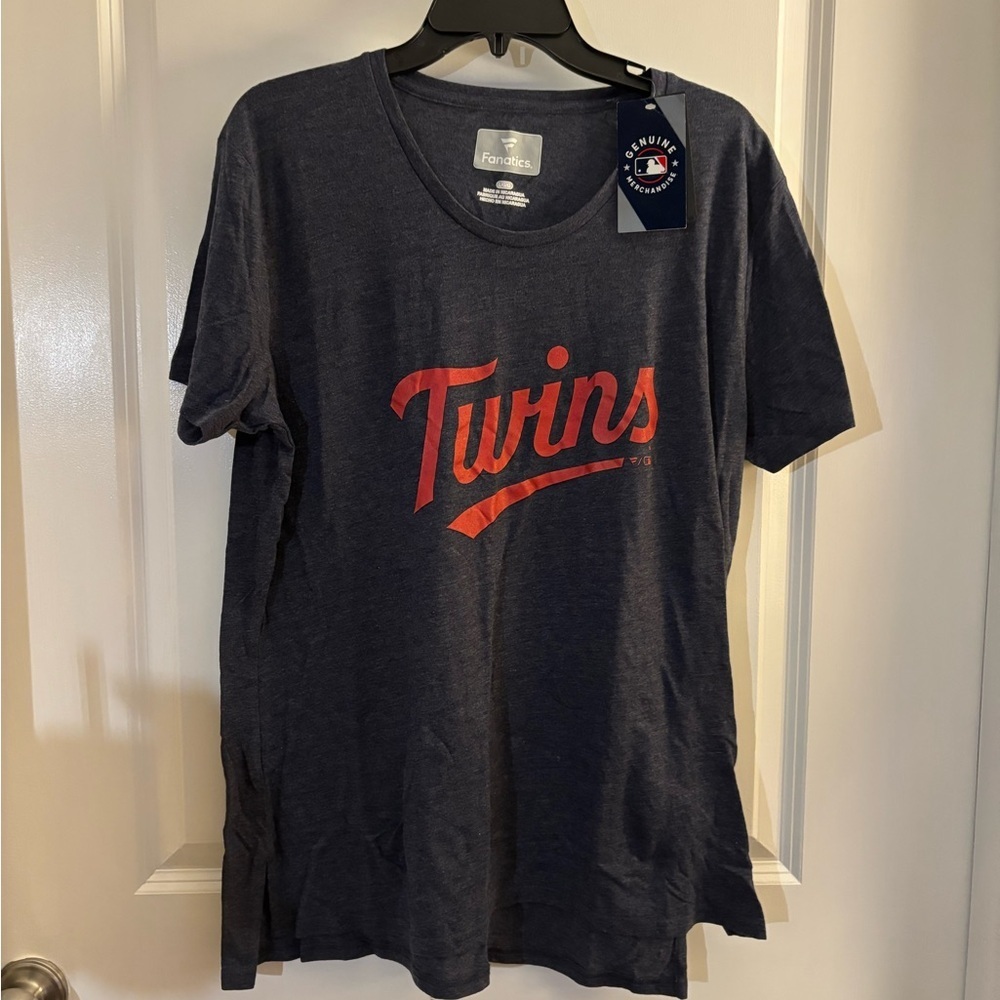 NWT Fanatics Minnesota Twins Navy T-Shirt Sz Large